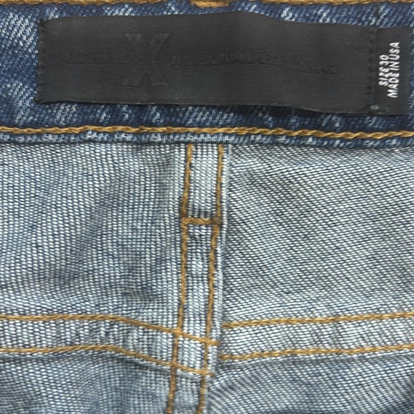 Alexander Wang Denim X Wang Mid Rise Straight Leg Blue Denim Jeans 30 - Picture 3 of 10